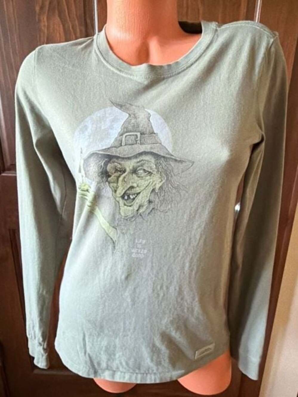 Life is Good Women's Long Sleeve Crusher Tee with Wicked Witch Graphic
